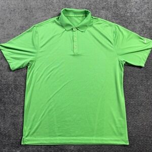 Nike Golf Dri-Fit Men's Polo Size Large Green Performance Short‎ Sleeve Stretch